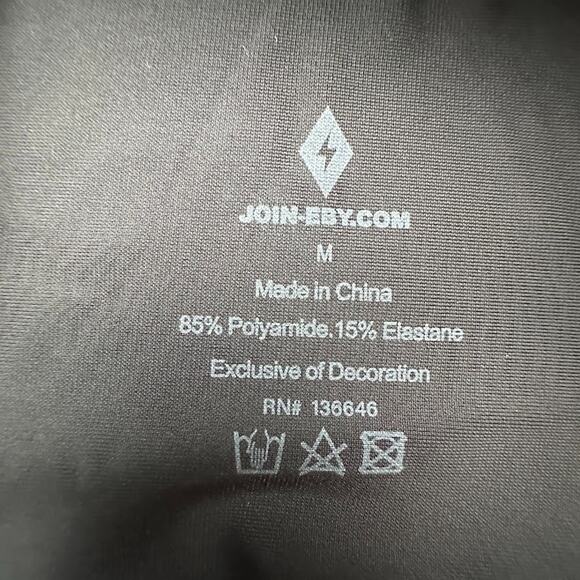 Eby Bra Womens Medium Black Padded Wireless Stretch Comfort Seamless Wireless - Picture 5 of 8